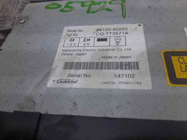 TOYOTA 8612042220 Radio AM/FM  disponible Valladolid