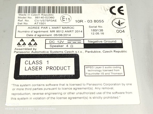 8614002360 TOYOTA Pantalla multifunción  comprar en Jaén