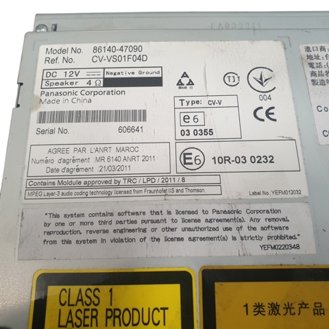 Pantalla multifuncion Toyota Prius  (2009-2016)