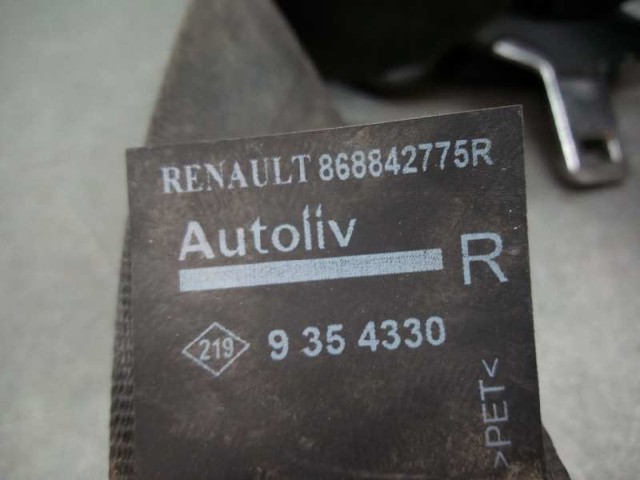 868842775R RENAULT Cinturón de seguridad delantero derecho  en stock Huelva