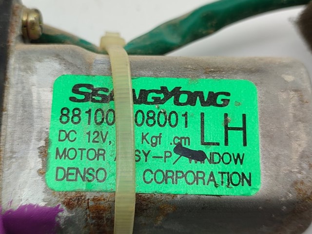 Motor eléctrico, elevalunas, puerta delantera izquierda 8810008001 Ssang Yong