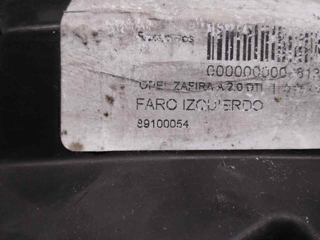 89100054 OPEL Faro izquierdo  en stock Córdoba