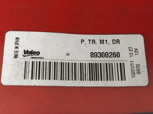 PEUGEOT 89300260 Piloto trasero derecho  disponible Valladolid