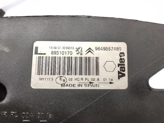 PEUGEOT 89310170 Faro izquierdo  en stock Salamanca