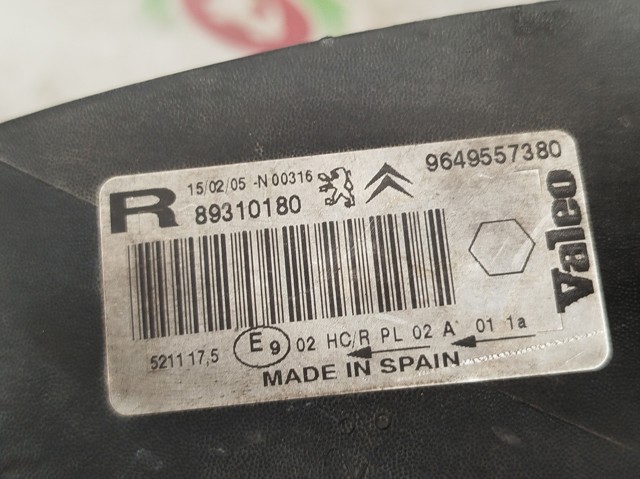 89310180 PEUGEOT Faro derecho comprar Bilbao