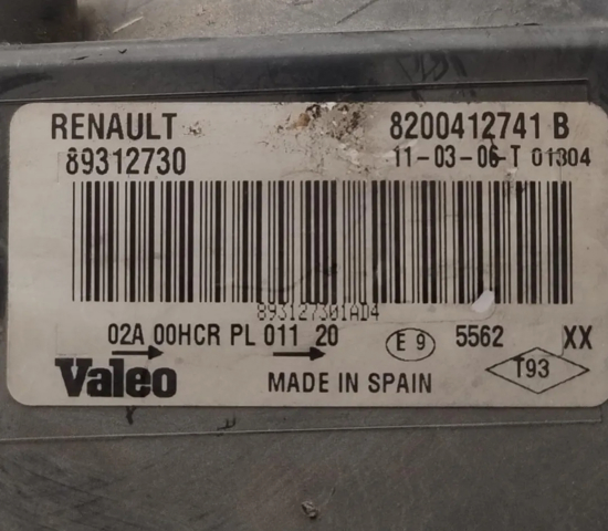 RENAULT 89312730 Faro izquierdo  comprar en Ponferrada