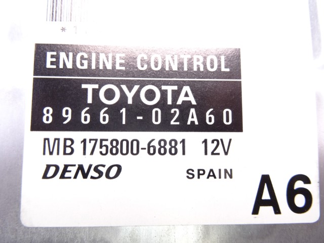 TOYOTA 8966102A60 Unidad de control del motor (ECU)  comprar en Ponferrada