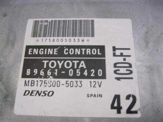 Comprar Unidad de control del motor (ECU) Toyota Avensis  T22 a bajo precio