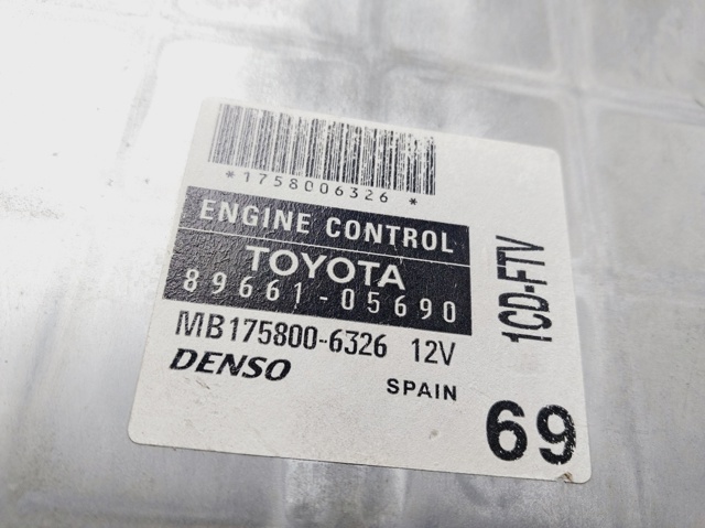 8966105690 TOYOTA ECU  en stock Córdoba