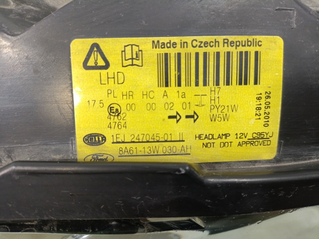 FORD 8A6113W030AH Faro izquierdo  comprar en Ponferrada