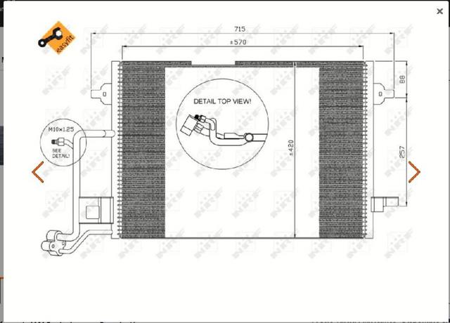 VAG 8D0260401G Condensador aire acondicionado comprar Tarragona