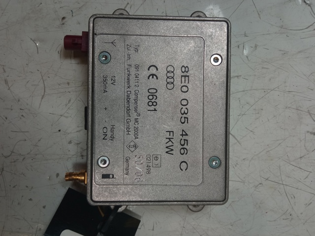 Amplificador de antena para audi a6 berlina (4f2) 3.0 tdi quattro (171kw) asb 8E0035456C
