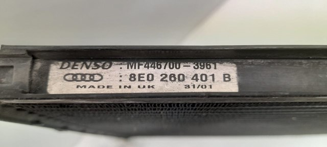 Condensador / radiador  aire acondicionado para audi a4 2.0 alt 8E0260401B