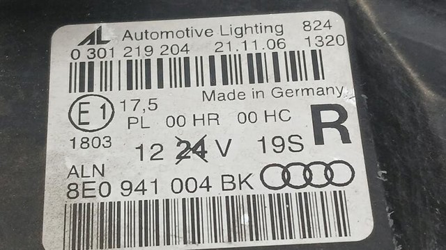 8E0941004BK Faro derecho  en stock Granada