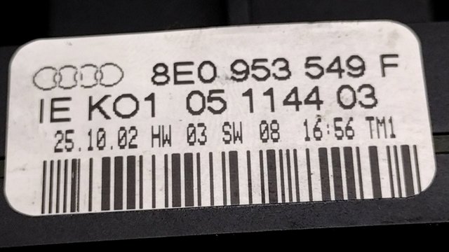8E0953549F Conmutador columna dirección comprar Sevilla
