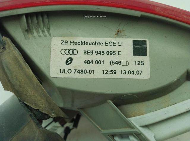 8E9945095E VAG Piloto trasero exterior izquierdo  en stock Córdoba