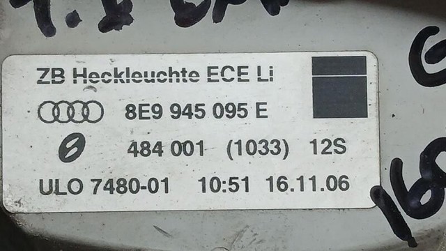 8E9945095E Piloto trasero exterior izquierdo  en stock Castellón