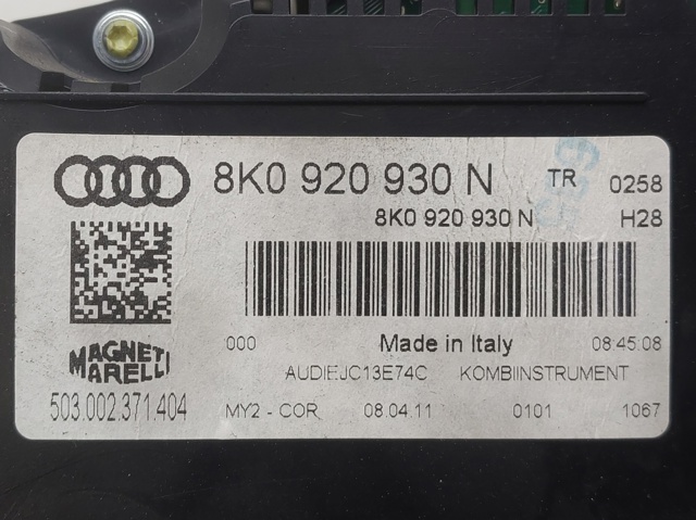 VAG 8K0920930N Cuadro instrumentos  en stock Valencia