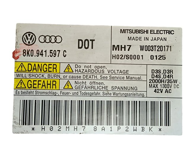 8K0941597C VAG Unidad de control de xenón  disponible Alicante