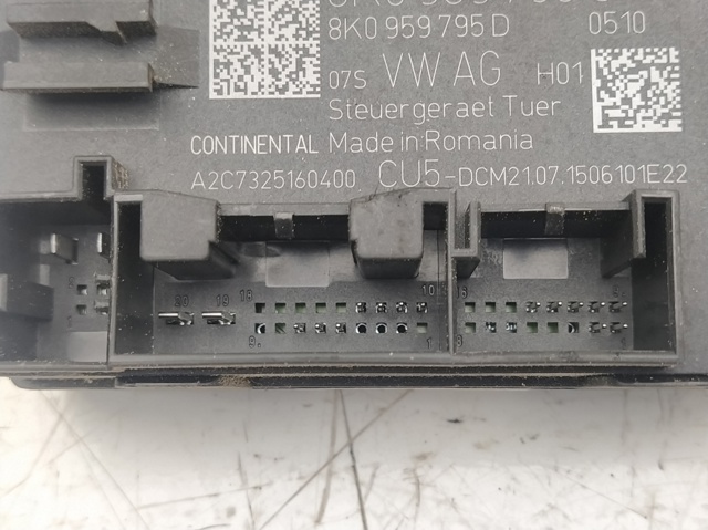 8K0959795G VAG Módulo de confort de la puerta trasera  comprar en Lleida