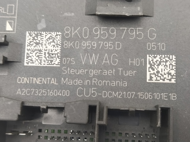 VAG 8K0959795G Módulo de confort de la puerta trasera comprar Tarragona