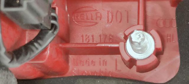 VAG 8K5945093AC Piloto trasero interior izquierdo  disponible Lugo