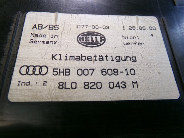 8L0820043M VAG Unidad de control aire acondicionado  en stock Gandía