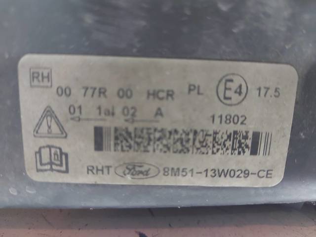 FORD 8M5113W029CE Faro derecho  comprar en Albacete