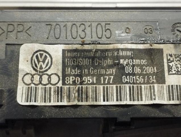 8P0951177 Sensor de movimiento en el habitáculo  en stock Sabadell