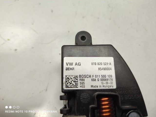 8T0820521A Resistencia del ventilador del habitáculo  comprar en Pontevedra