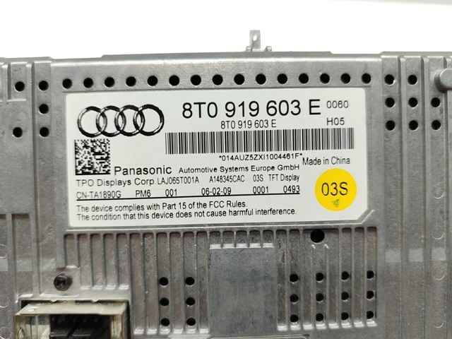 VAG 8T0919603E Pantalla multifunción  comprar en Albacete