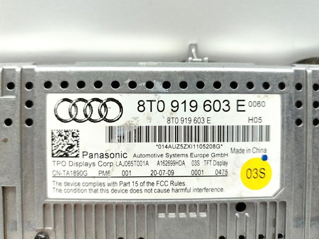 8T0919603E VAG Pantalla multifunción  comprar en Oviedo