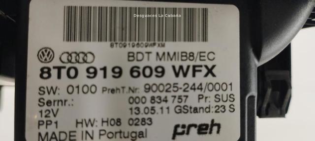 8T0919609WFX Control remoto del autorradio  en stock Granada