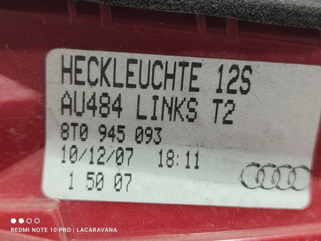 8T0945093 Piloto trasero interior izquierdo comprar Girona