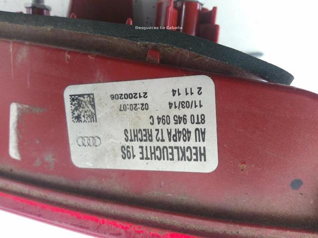 8T0945094C VAG Piloto trasero interior derecho comprar Bilbao