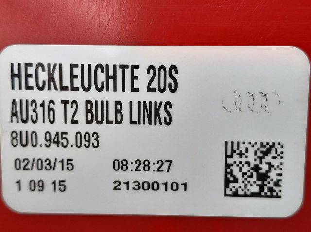 8U0945093 VAG Piloto trasero izquierdo  en stock Huelva