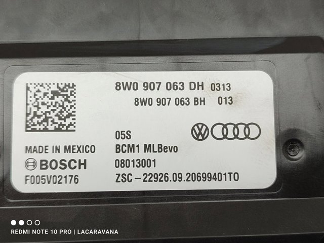 Módulo de control, red de abordo 8W0907063DH VAG