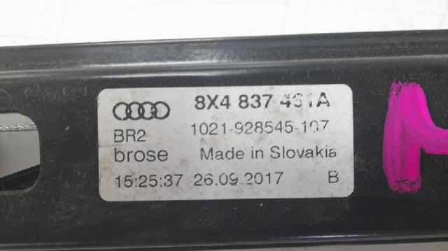 8X4837461A Mecanismo de elevalunas de la puerta delantera izquierda  disponible Málaga