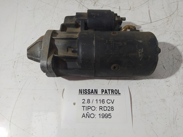 Motor arranque para nissan patrol gr iv (y60,y60) (1988-1997) 2.8 td (y60a) rd28 turbo 9000331424