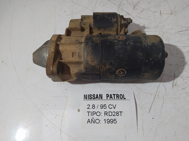 Motor arranque para nissan patrol iii/2 station wagon (w260) (1989-1998)  a428 9000331428