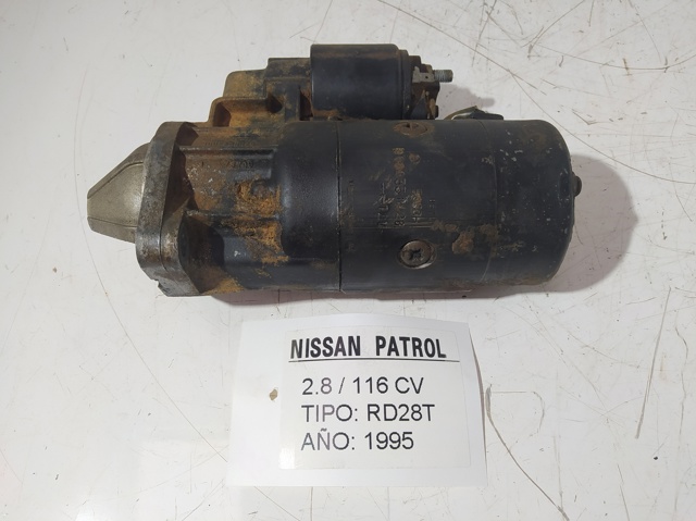 Motor arranque para nissan patrol gr iv (y60,y60) (1988-1997) 2.8 td (y60a) rd28 turbo 9000331428