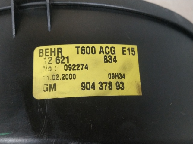Electroventilador habitáculo 90437893 OPEL