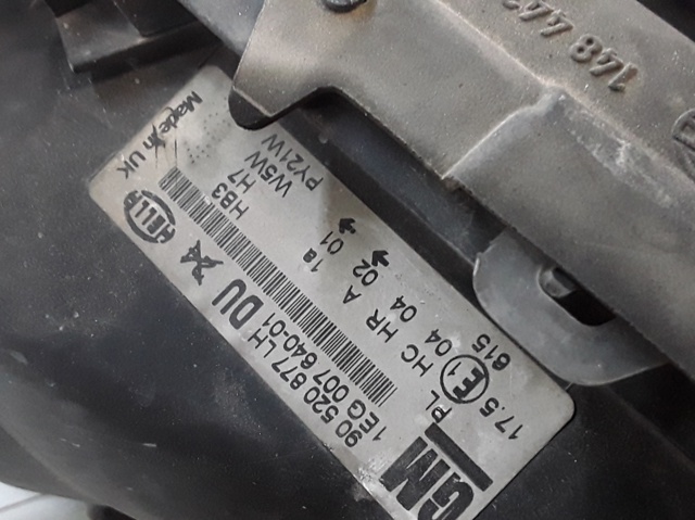 OPEL 90520877LH Faro izquierdo comprar Pamplona