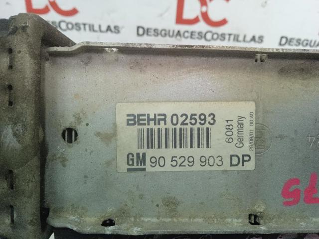 Radiador de aire de admisión Opel Omega 25, 26, 27