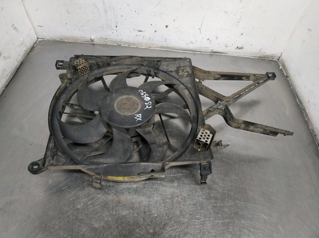 Difusor de radiador, ventilador de refrigeración, condensador del aire acondicionado, completo con motor y rodete 9129523 Opel