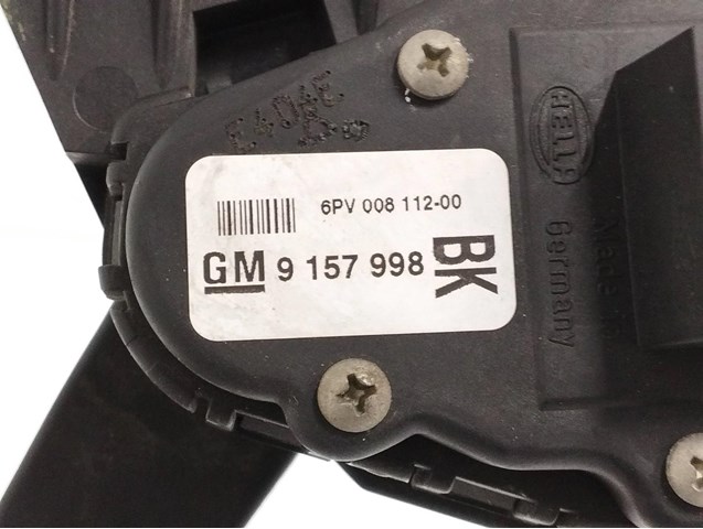Potenciometro pedal para opel astra h 1.7 cdti (l48) z17dth 9157998BK