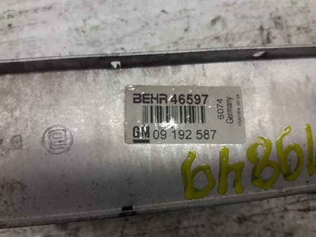 OPEL 9192587 Intercooler comprar Pamplona