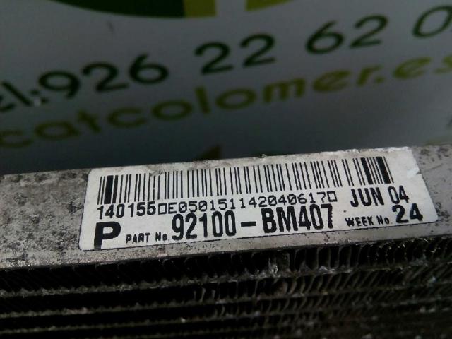 NISSAN 92100BM407 Condensador de aire acondicionado  comprar en Ponferrada