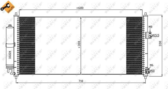 92100BN307 NISSAN Condensador aire acondicionado  en stock Huelva