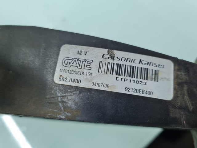 NISSAN 92120EB400 Difusor del radiador del aire acondicionado con ventilador y motor  en stock Salamanca